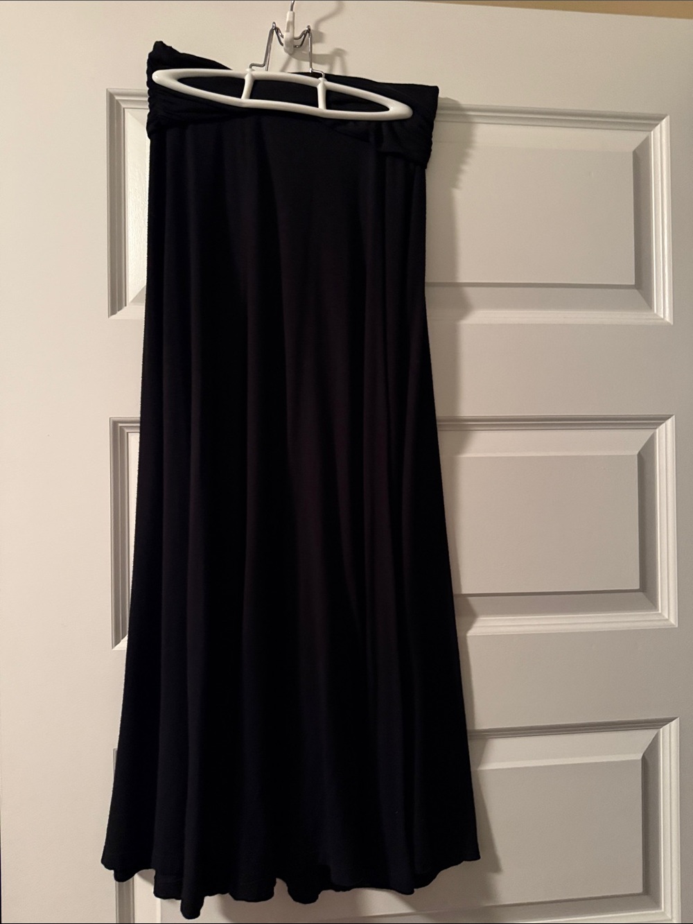 GAP Black Maxi Skirt with Folded Waistband
